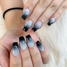 Show your mates to envy you. 60 Breathtaking Black White Nail Designs For Glamour Girls