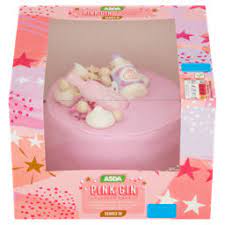 Over 400 personalised and exciting designs, delicious & delivered at short notice. Asda Pink Gin Flavour Cake Asda Groceries