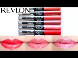 Revlon Overtime Lipcolor Lip Swatches 7 Shades