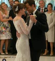 Dakota Johnson Fan Page On Instagram Couple Goals Dakotajohnson Grey Wedding Dress Evening Dresses Elegant Beautiful Dresses