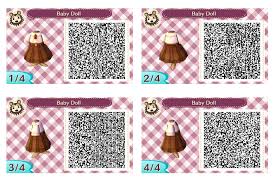 Baby Doll Dress Animal Crossing New Leaf Qr Codes Animal Crossing Qr Codes Animals Animal Crossing Qr