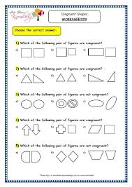 Recognize geometric shapes and structures in the environment and specify their location. Grade 3 Maths Worksheets 14 5 Geometry Congruent Shapes Lets Share Knowledge