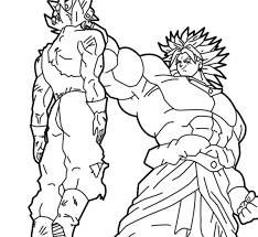 This pin was discovered by. Broly Vs Vegeta Lineart By Zignoth On Deviantart