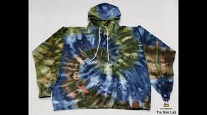 It isn't as messy, and it makes pretty watercolor type shirts. Ice Dyed Spiral Hoodie Youtube