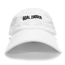 Goal Digger White Dad Hat White Dad Hat Dad Hats White Baseball Cap