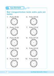 Contoh soal matematika kelas 3 sd semester 2 a. Materi Jam Kelas 2 Sd Cara Golden