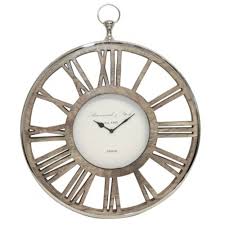 Round Modern Nickel And Wooden Clock Home Accessories Wall Clocks Explore 8 listings for wooden pendulum wall clocks uk at best prices.