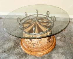 They have all the original details, flowers, rhinestones, some with glass eyes & horse hair tails. 4 Horse Carousel Coffee Table And Or End Tables Glass Top Coffee Table Coffee Table Table