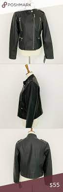 Collection B Faux Leather Black Jacket Leather Jacket Black Vegan Leather Jacket Black Jacket