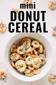 Mini Donut Cereal Recipe Interesting Food Recipes Dessert Recipes Easy Mini Donut Recipes