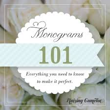 Monograms date back to 350 bc. Monograms 201