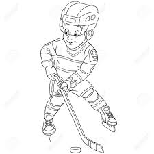 If you have other printable hockey coloring pages to add, please email them over to me at webmaster(at)nhltraderumor.com. Coloring Page Coloring Picture Of Cartoon Hockey Player Boy Playing Winter Team Game Childish Design For Kids Activity Colouring Book About People Professions Royalty Free Cliparts Vectors And Stock Illustration Image 135088768