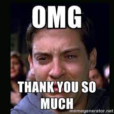 Thank you memes & gifs. 100 Thank You Memes Images And Funny Thanks Meme Pics