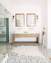 Design Tip Add Patterned Tile To Your Space For An Easy Design Element Bathroom Trends Bathroom Tile Designs Bathroom Inspiration