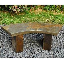 Curved Slate Bench Japanese Garden Garden Benches For Sale Outdoor Garden Bench