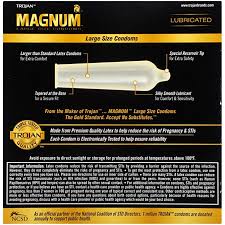 Trojan Magnum Large Size Lubricated Condoms 36 Count