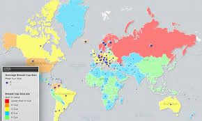 The alphabetical equivalent of this in a generic u.s. Target Map Releases Map Of Average Breast Sizes Around The World Daily Mail Online