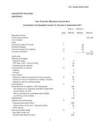 The income tax act of 1967 structures personal income taxation in malaysia, while the government's annual budget can change the rates and variables for an. Https Www Mia Org My V2 Downloads Education Qualifying Past 2018 03 Solutions Taxation Solution 2018 March Pdf