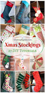 27 Free Diy Homemade Christmas Stockings Patterns And Tutorials Christmas Stockings Diy Christmas Stocking Pattern Christmas Stocking Tutorial
