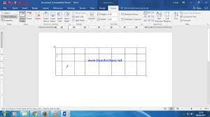 How To Draw Table In Ms Word - Youtube