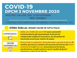 Lo ha stabilito il nuovo dpcm firmato da giuseppe conte, illustrato in una conferenza stampa del 4 novembre a palazzo chigi, a roma. Covid Dpcm 3 Novembre Il Lazio E Zona Gialla Cosa Comporta Rietinvetrina