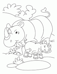 There are tons of great resources for free printable color pages online. Rhino Coloring Page Coloring Home