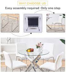 View dining rooms of every style. Buy Modern Dining Chairs Set Of 2 Dining Room Chairs With Faux Leather Padded Seat Back In Checkered Pattern And Sled Chrome Legs Kitchen Chairs For Dining Room Kitchen Living Room White
