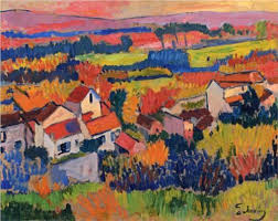 Andre Derain Landscape Near Chatou Landscape Art Andre Derain Fauvism