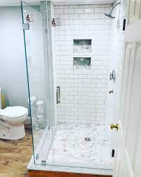 Dream View Shower Doors On Instagram Mike Dragged Me Up To Sanbornton To Install This 3 8 Low Iron Shower Guard Glass In This Shower Doors Remodel Lake House