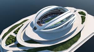 Conceptual Stadium 3d Model Stadium Design Stadium Architecture Conceptual