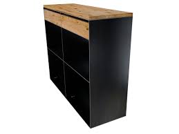 Kaminholzregal Sideboard Kaminholzregal Holz Stahl Holz