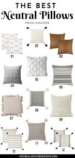 The Best Neutral Throw Pillows From Amazon In 2020 Throw Pillows Living Room Neutral Throw Pillows Living Room Pillows