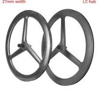LightCarbon 27 Mm Breites Aero-3-Speichen-Carbonrad 700C ...