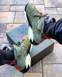 Air Jordan 6 Travis Scott Medium Olive Air Jordans Fashion Shoes Sneakers Nike Fashion Shoes