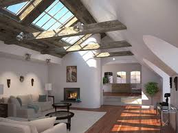 Werden Beim Dachausbau Neue Und Grosse Fensterflachen Eingebaut Und Die Dachbalken Renoviert Entsteht Ein Woh Dachbalken Dachausbau Architektur Innenarchitektur