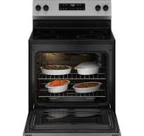 GE 30-inch Freestanding Electric Range with SmartHQ™ GRF400PVSS