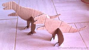 Bring your child's imagination to life with this dinosaur hat and tail that will have them roaring in no time! Cardboard Dinosaurs Stand Up Dinosaur Toys