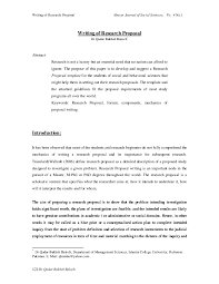 The research will be carried out in mkolani and butimba wards both of. Pdf Writing Of Research Proposal By Respected Dr Qadir Balouch Islamia College University Peshawar Pakistan Farhan Ahmad Academia Edu