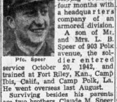 East Tennessee Veterans Memorial Association — Speer, Vivian C.