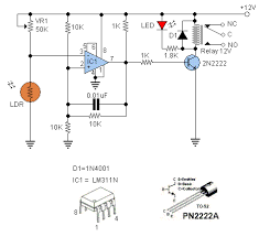 Ldr Switches Are Used To Switch Other Device When Light Are Present Or Absent Electronic Circuit Projects Electronics Circuit Light In The Dark