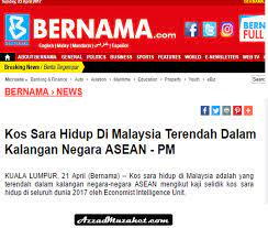 Contact kos sara hidup & perniagaan etmp resources on messenger. Kelemahan Ringgit Punca Kos Sara Hidup Malaysia Terendah Di Asean Azzad Muzahet