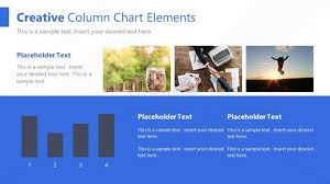 Creative Column Chart Elements Ppt Slidemodel