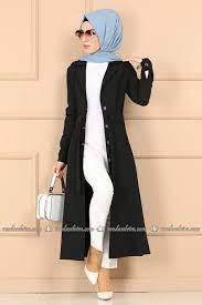Modaselvim Kap Kemerli Dugmeli Trenckot 666l263 Siyah Moda Stilleri Moda Tunik
