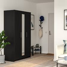 I would have even purchased two extra mirror does if available.5. Brimnes Wardrobe With 3 Doors Black 46x743 4 117x190 Cm Ikea