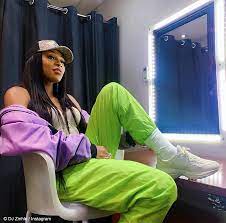 At first, dj zinhle and aka attempted to keep their relationship private from the public and media, but after much speculation and being spotted together a number of. Dj Zinhle Opts For A Relaxed Look In Neon Green Tracksuit Pants Justnje