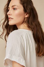 Camiseta Robie Harris Wilson en Blanco con cuello redondo