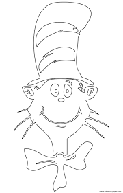 Happy 7th birthday coloring pages. Cat In The Hat Face Coloring Pages Printable