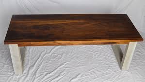 Handmade Black Walnut Wood Concrete Coffee Table Black Walnut Wood Concrete Coffee Table Black Walnut Table
