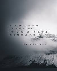 Maybe you would like to learn more about one of these? Zach Williams You Knitted Me Together In My Mother S Womb I Praise You For I Am Fearfully And Wonderfully Made Psalm 139 13 14 Facebook