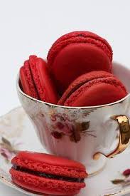 Bright Red Macarons Macaroons Red Macarons Food